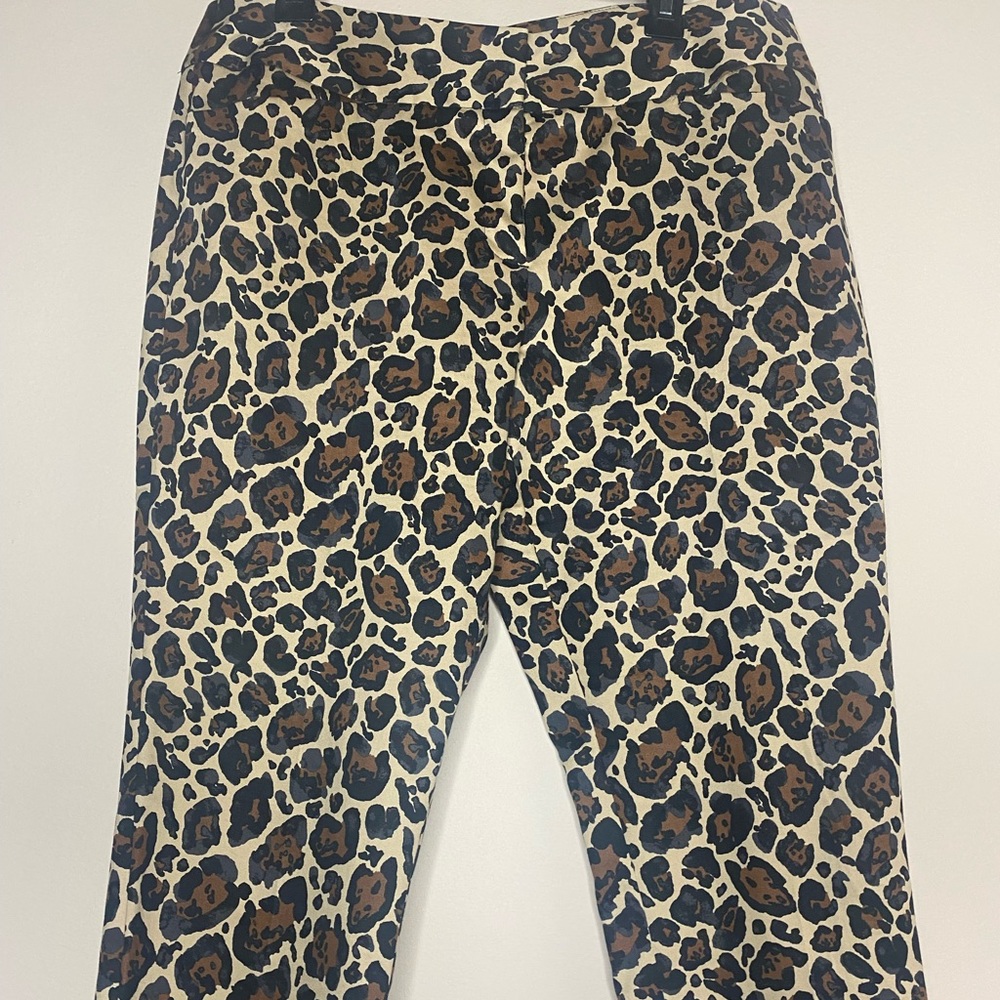 Worthington Leopard print modern fit ankle length dress pants